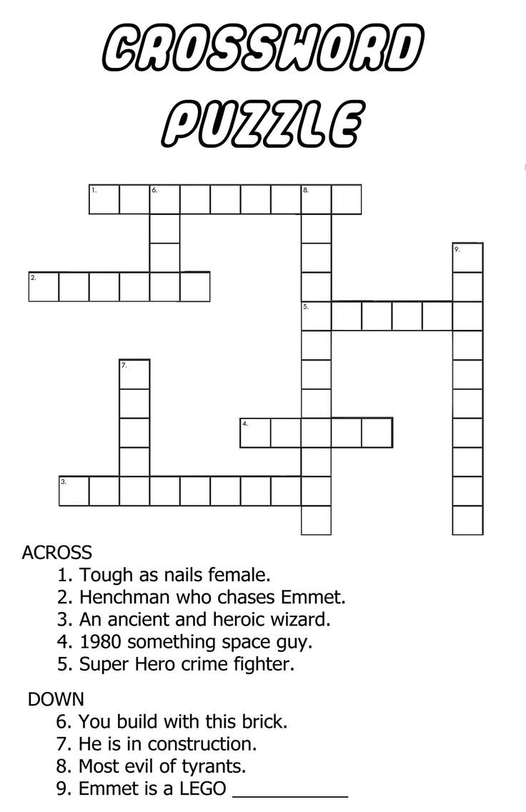 printable crosswords easy