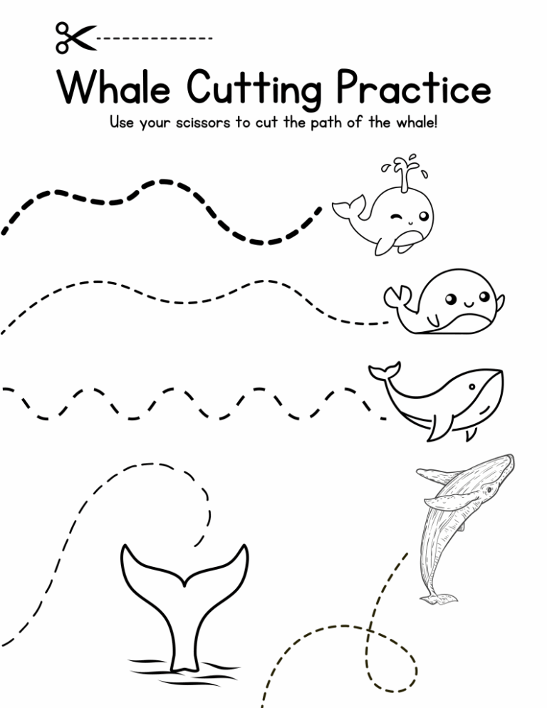 Whale Activity Pack Printable Worksheets Our Kid Things