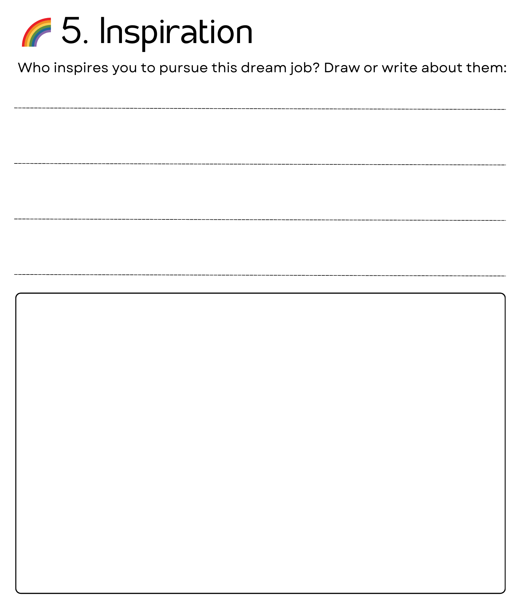 when i grow up printable worksheets
