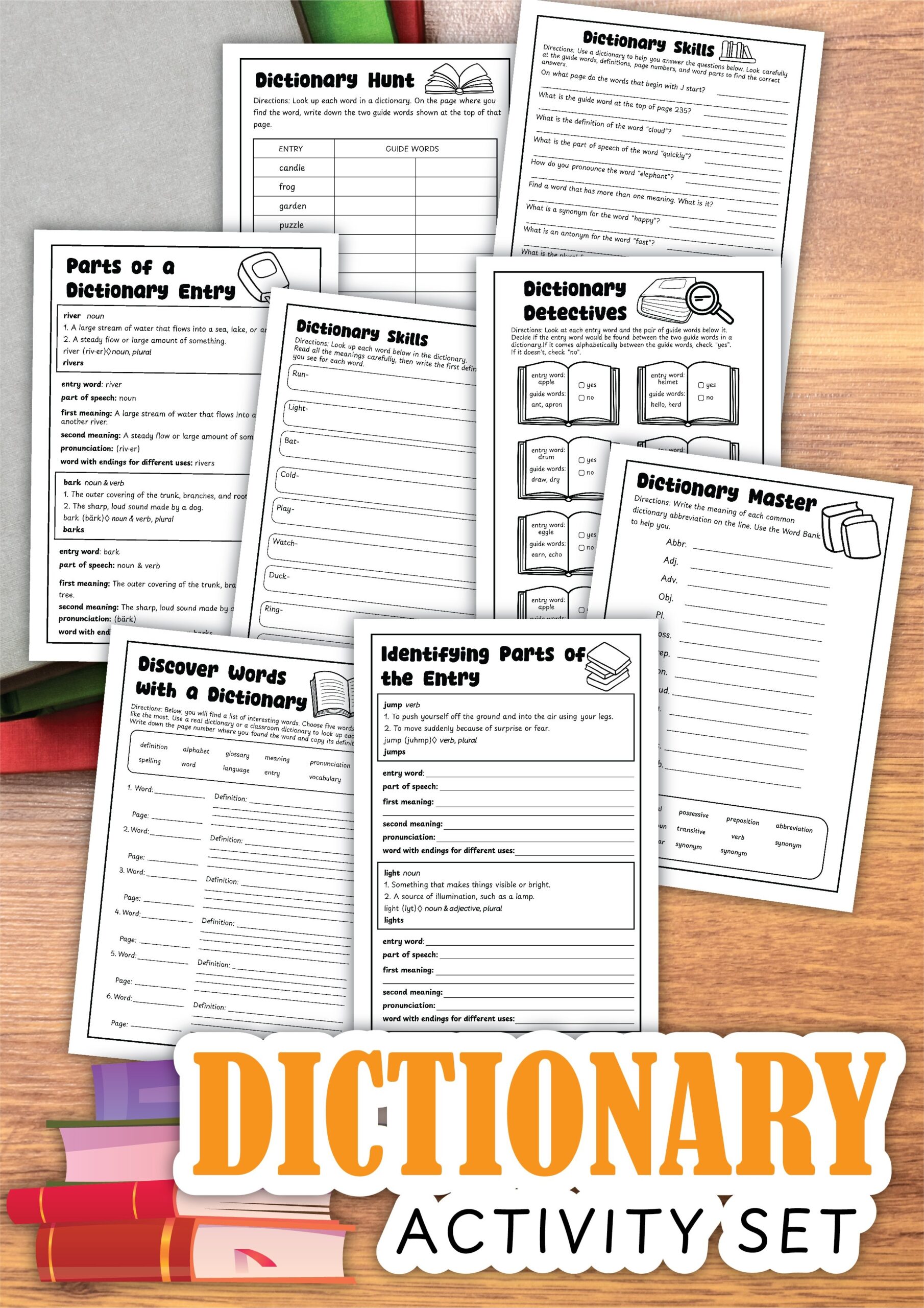 Worksheets For Dictionary Skills Teaching Kids To Find Their Own Answers