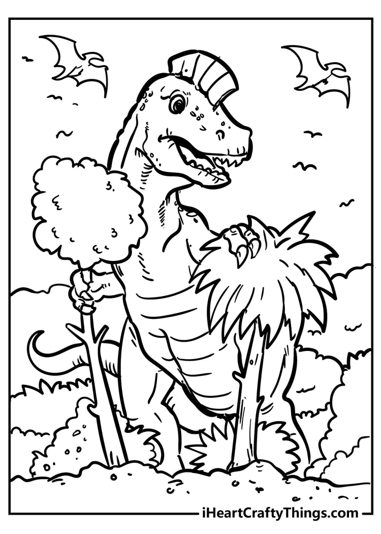 free printable dinosaur coloring pages