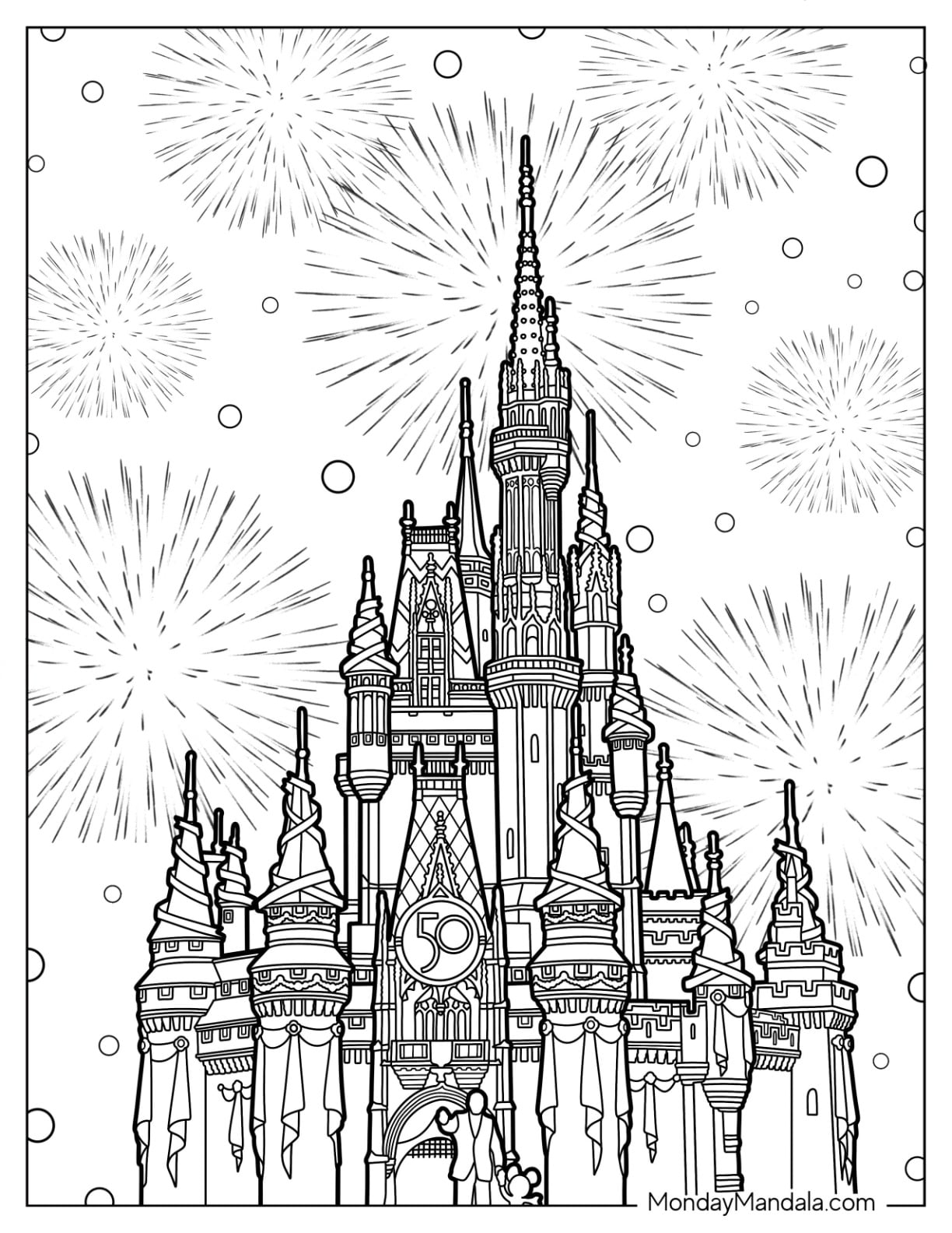 walt disney world printable coloring pages