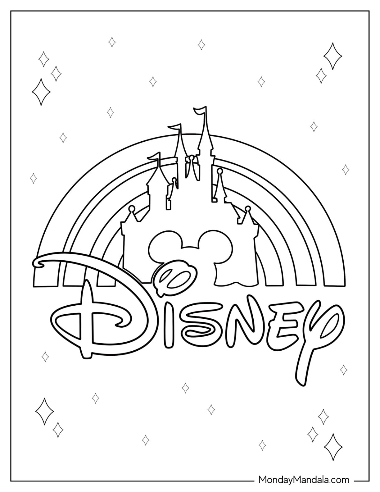 20 Disneyland Coloring Pages Free PDF Printables 