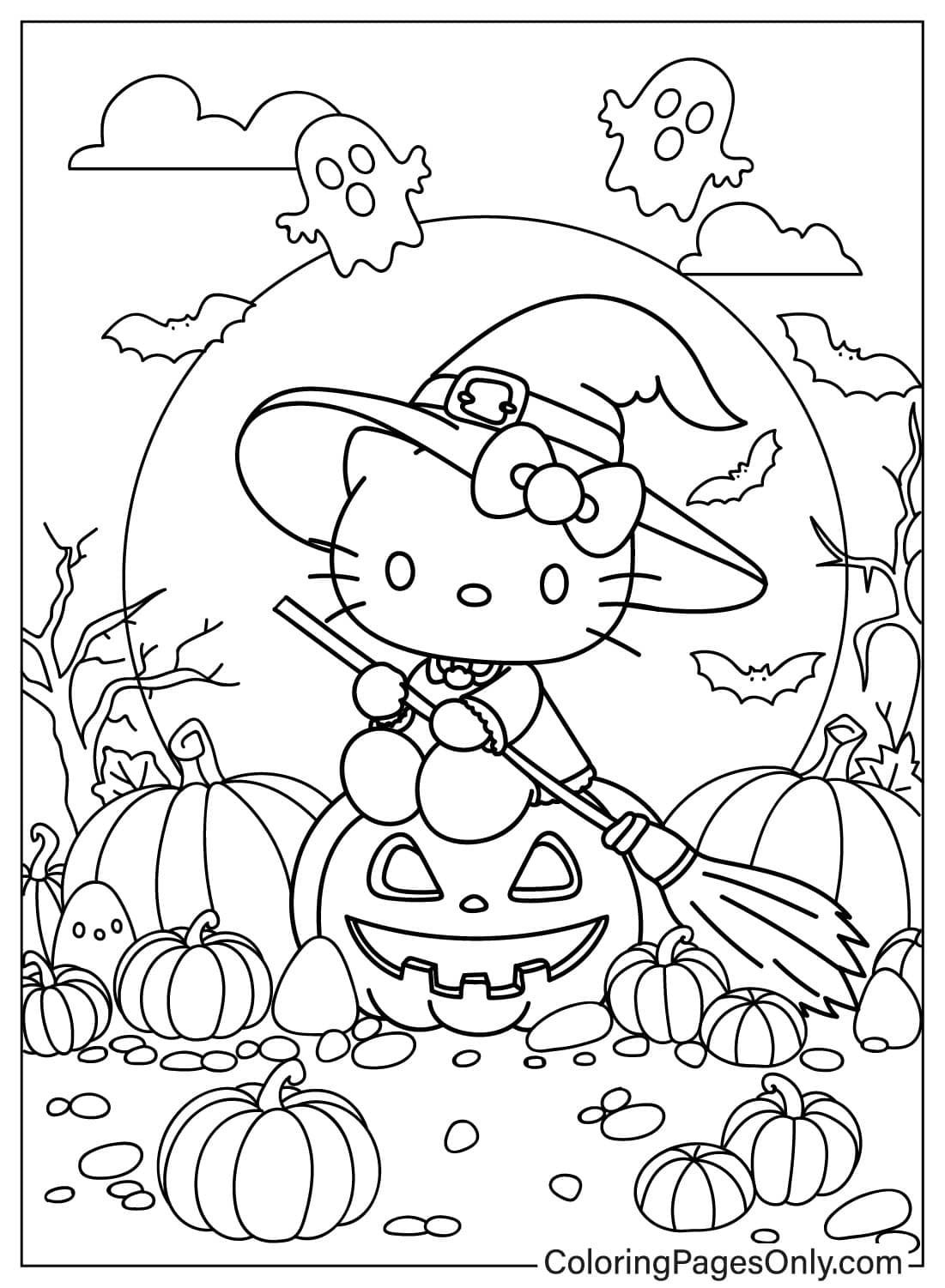 free printable hello kitty coloring pages
