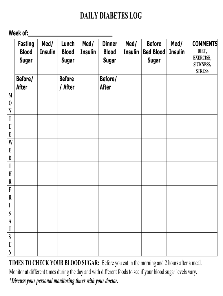 free printable blood glucose log sheet free printable blood glucose log sheet