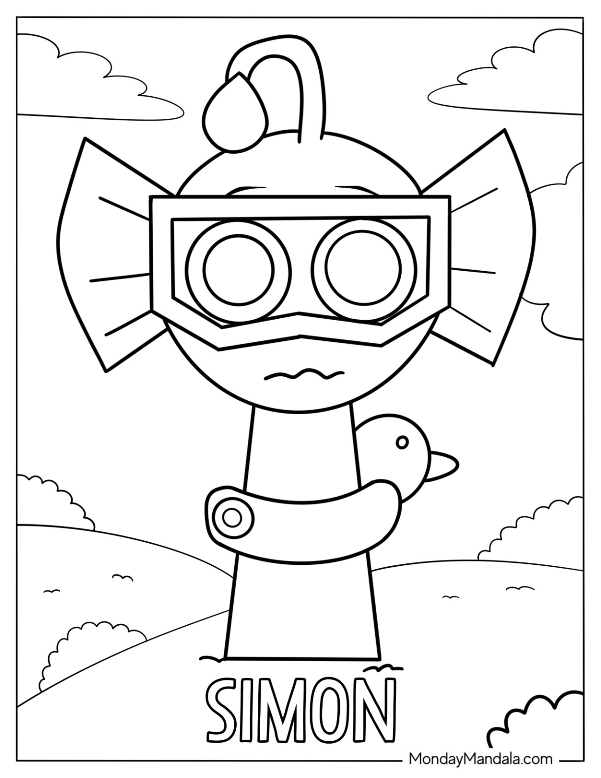22 Sprunki Coloring Pages Free PDF Printables 