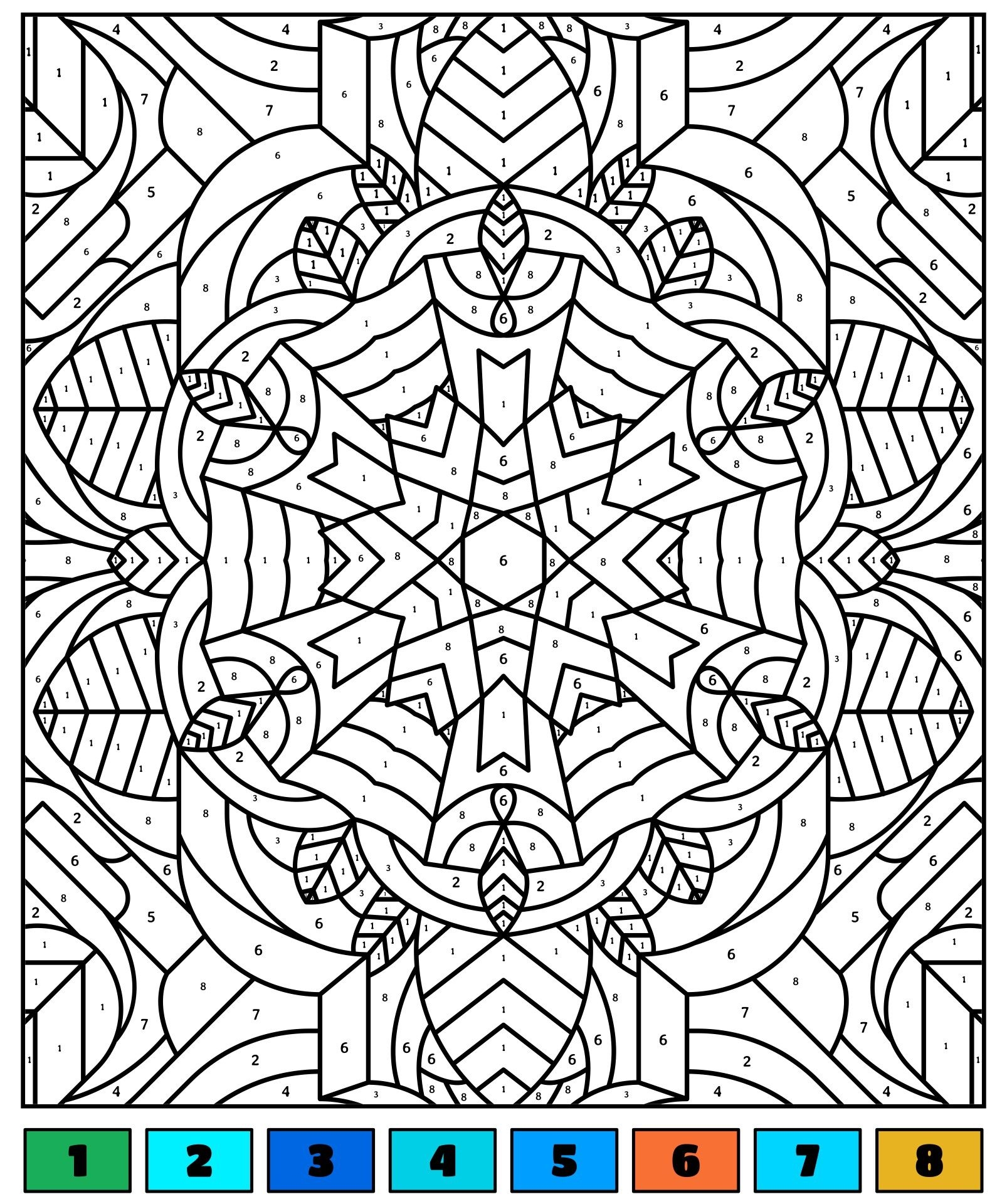 23 Color By Number Printable Ideas Color By Number Printable Adult Coloring Pages Adult Color By Number