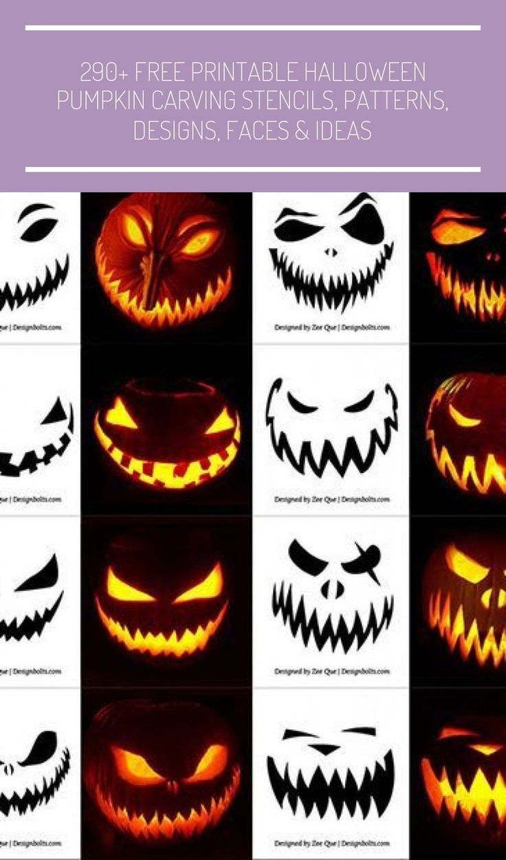 halloween pumpkin faces printable