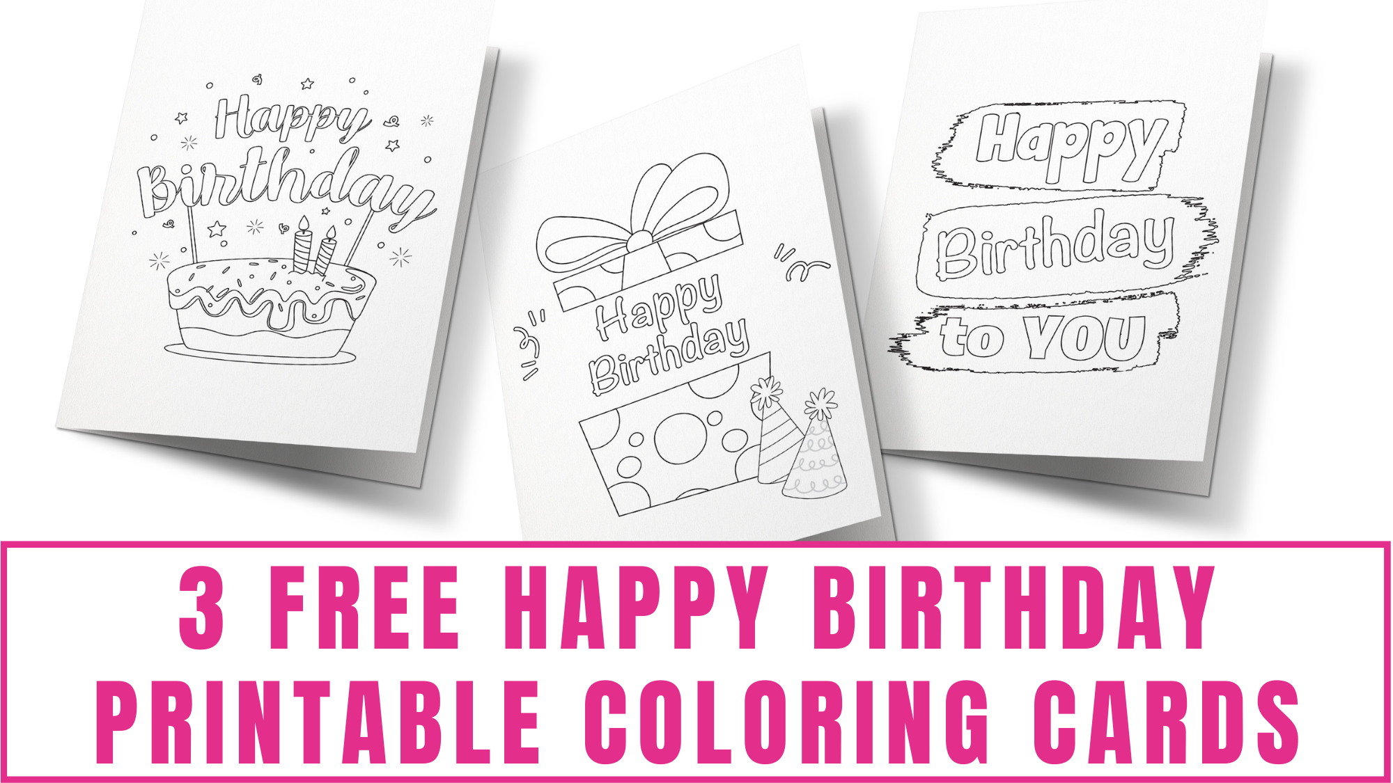 printable coloring birthday cards