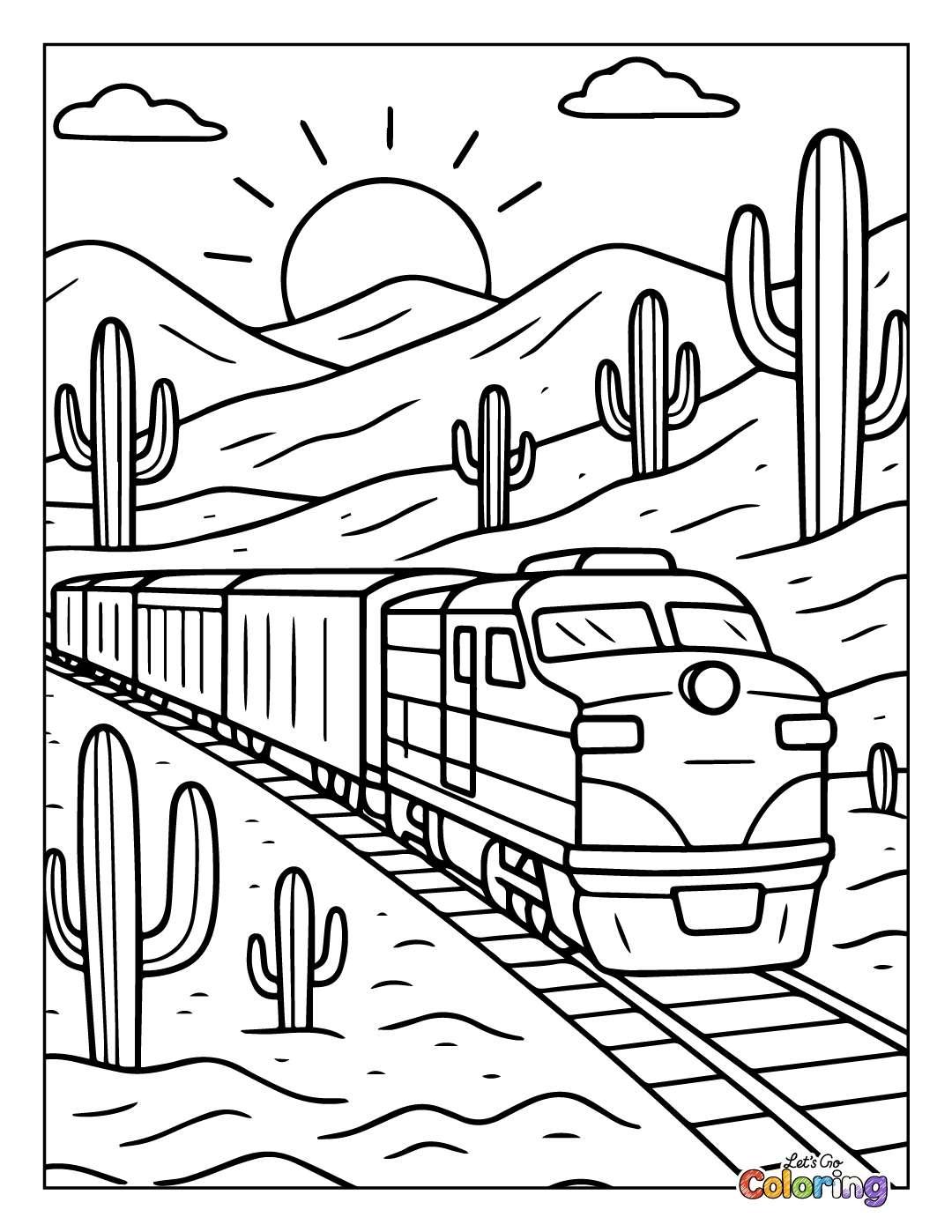 31 Train Coloring Pages Free Printables 