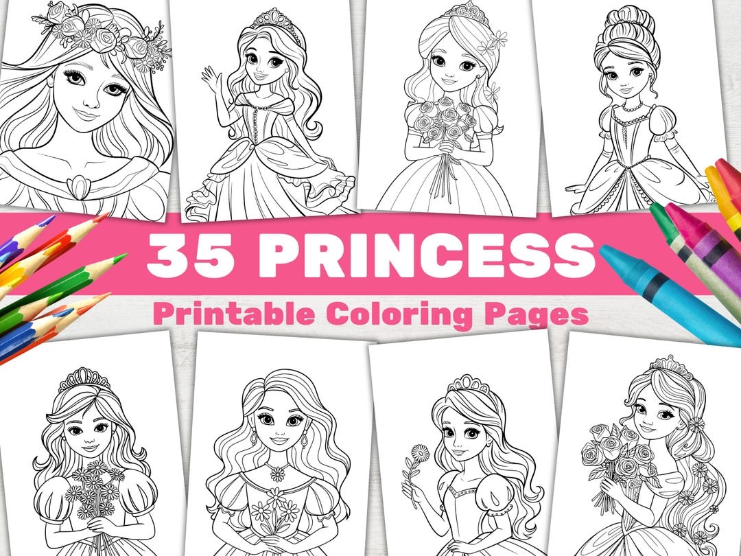 printable princess coloring pages