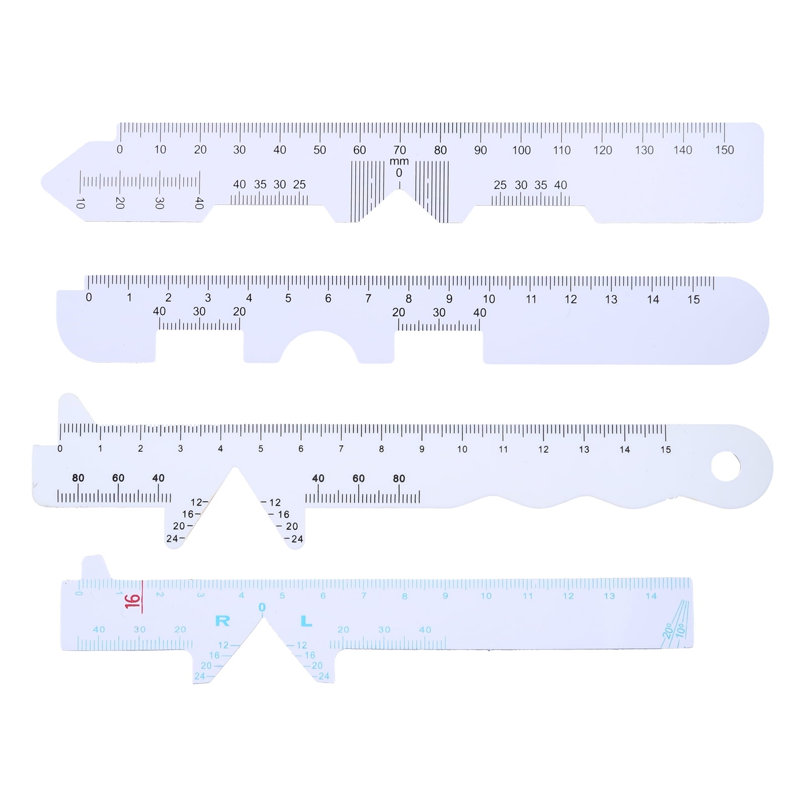 4 Pcs Pupillary Distance Rulers White Straight Edge PD Ruler Pupil Distance Meter Eye Ophthalmic Tool Easy To Use Walmart