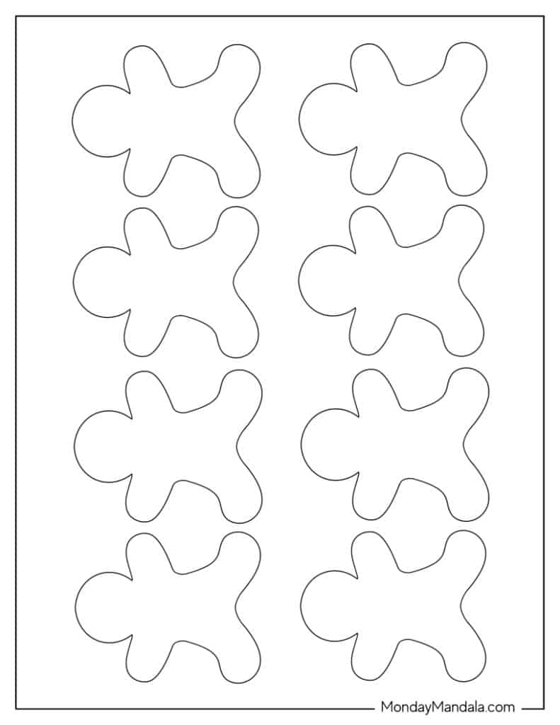 48 Gingerbread Man Templates Free PDF Printables 