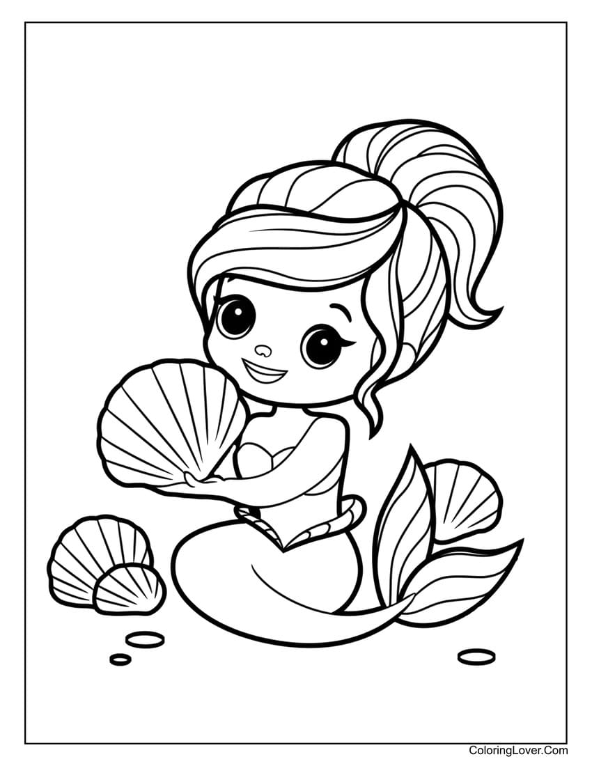 free printable mermaid coloring pages