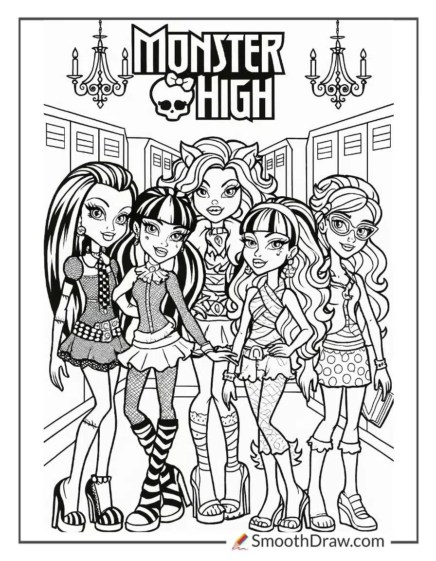 62 Monster High Coloring Pages