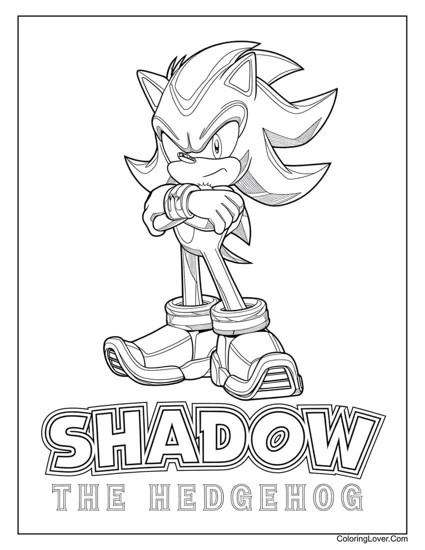 printable sonic the hedgehog coloring pages