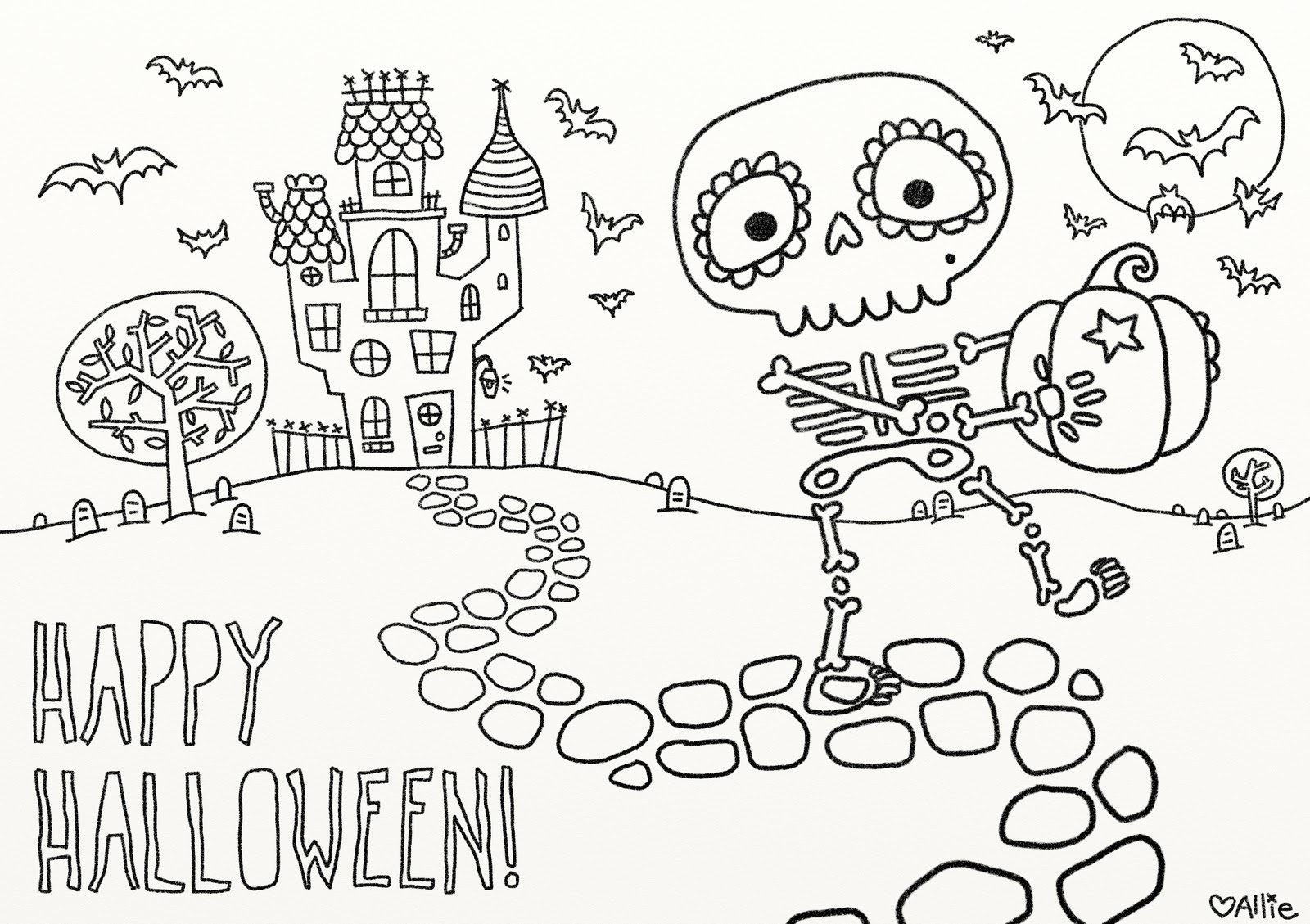 free printable halloween coloring book free printable halloween coloring book