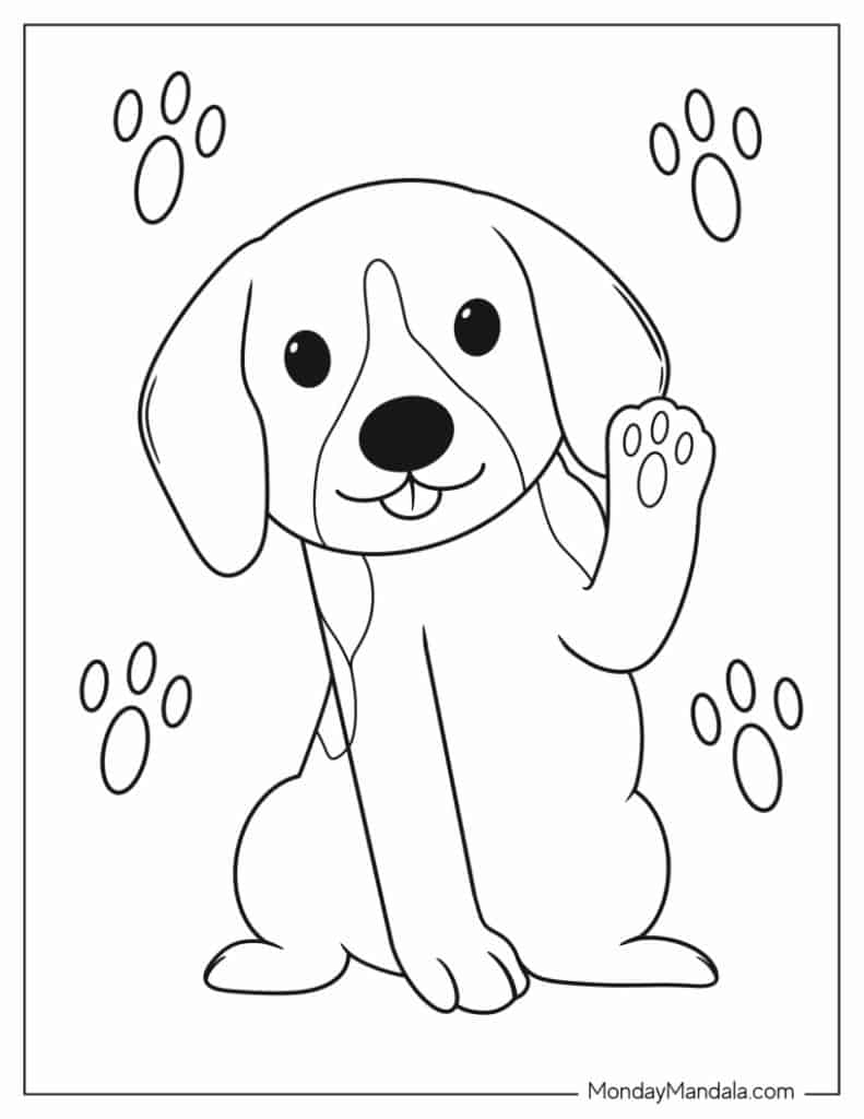 dogs coloring pages printable