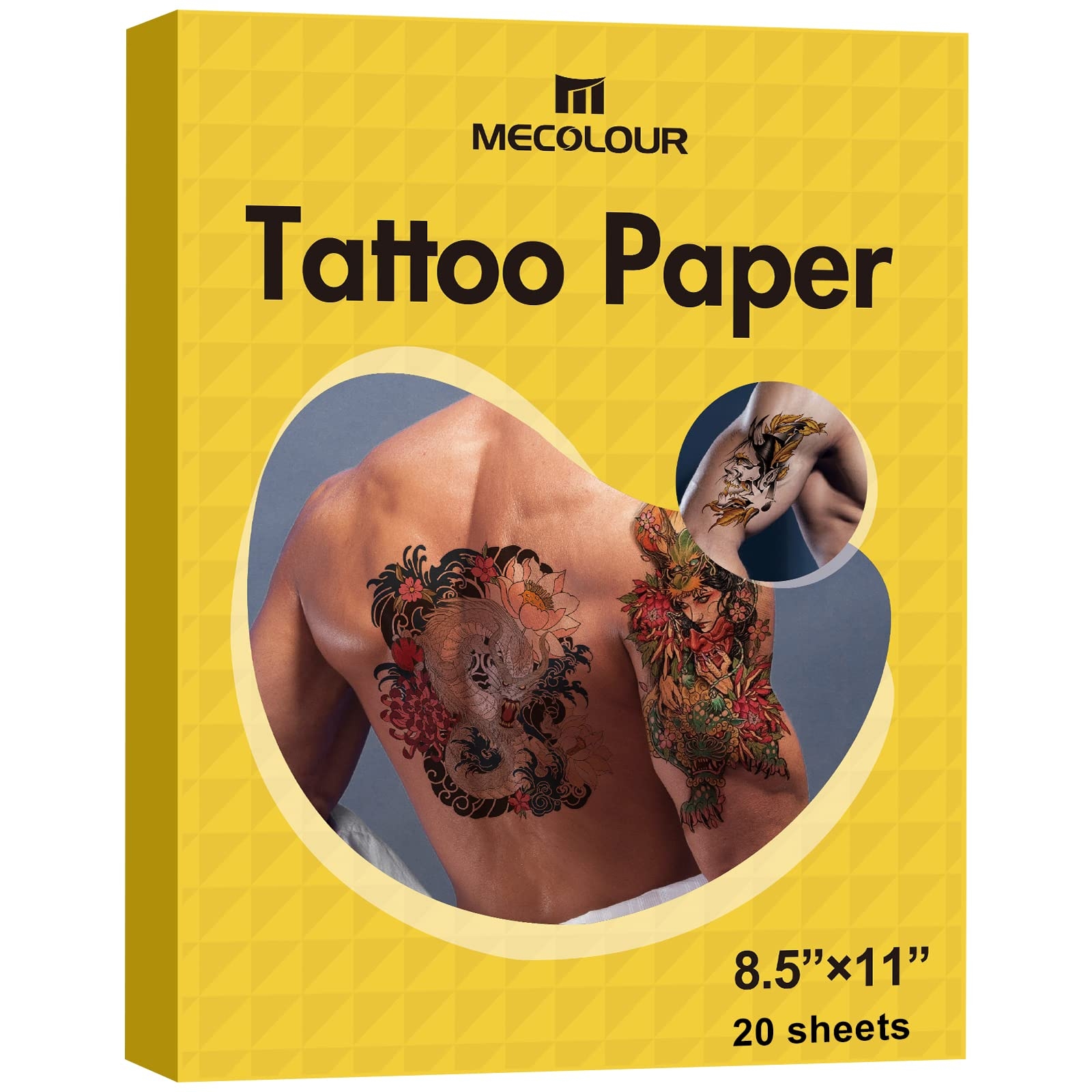 Amazon Printable Temporary Tattoo Paper For Laser Inkjet Printer 8 5 X11 20 Sets DIY Personalized Image Transfer Sheet For Skin Beauty Personal Care