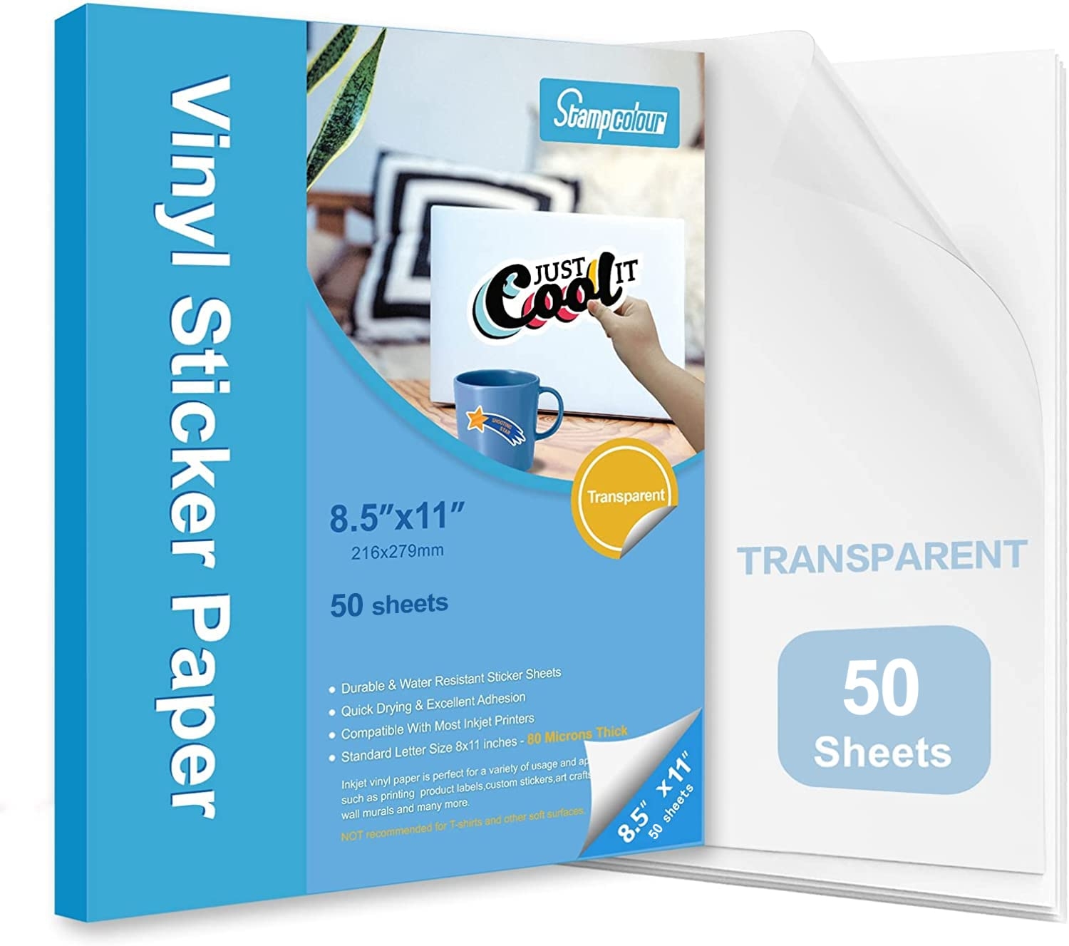 clear printable sticker paper
