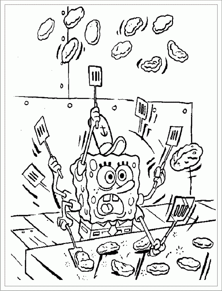 spongebob coloring pages printable