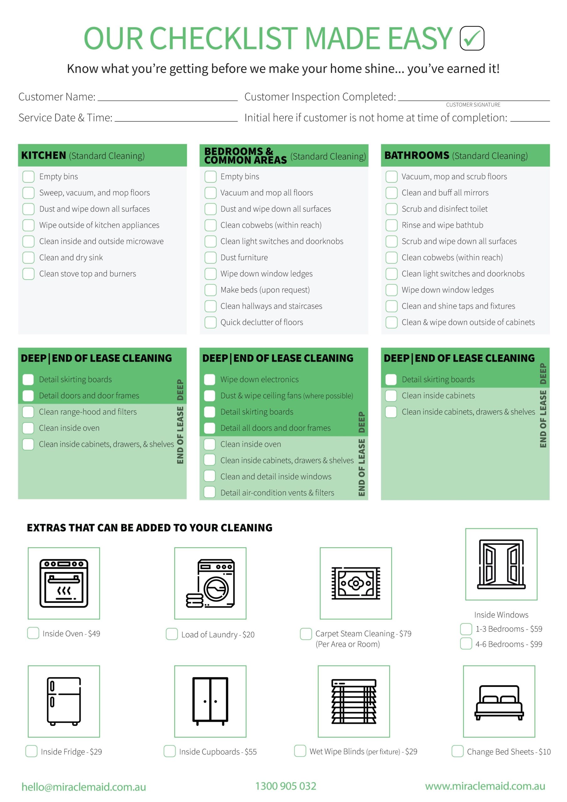 professional house cleaning checklist printable