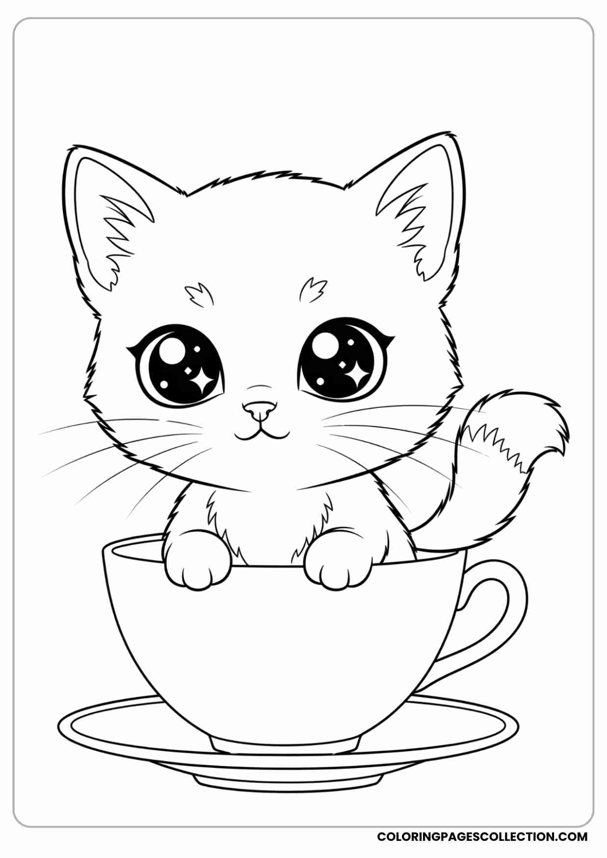 kitten coloring sheets printable