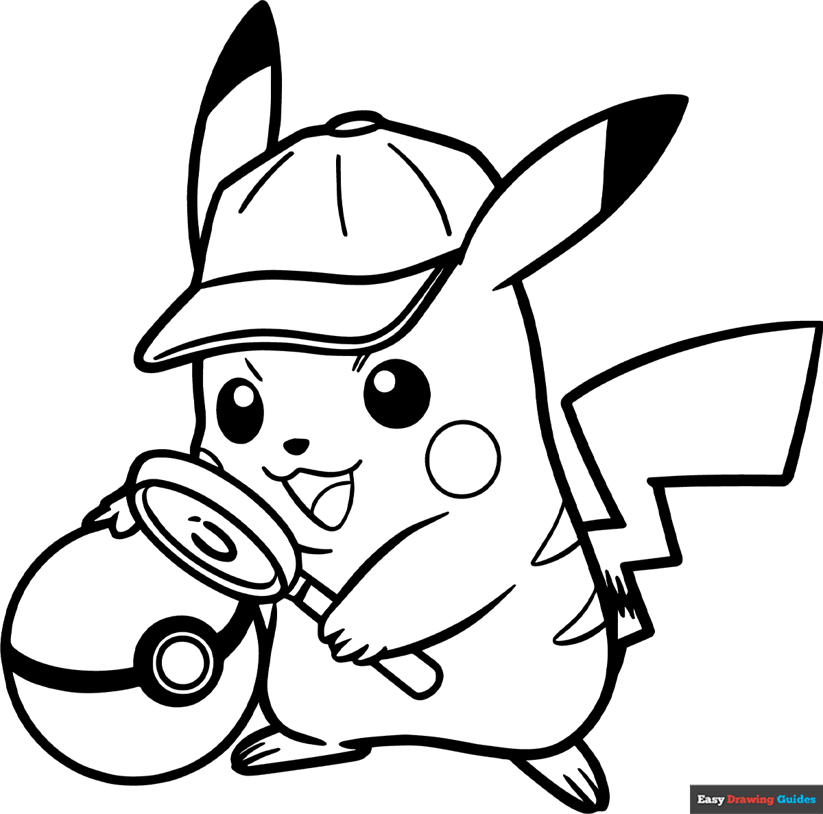 pikachu printable coloring pages