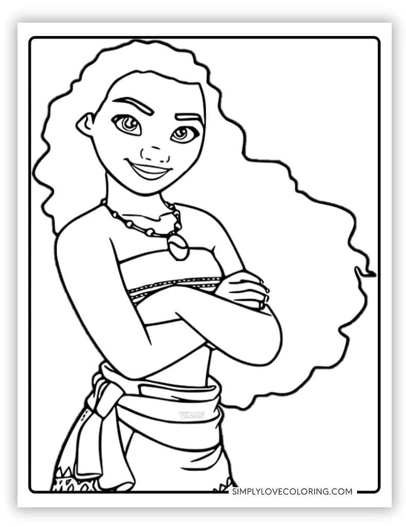 Disney Princess Coloring Pages Free PDF Printables Simply Love Coloring