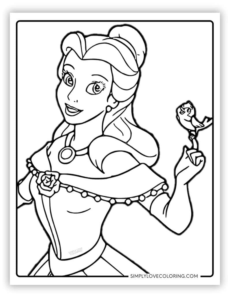 Disney Princess Coloring Pages Free PDF Printables Simply Love Coloring Disney Princess Coloring Pages Free PDF Printables Simply Love Coloring