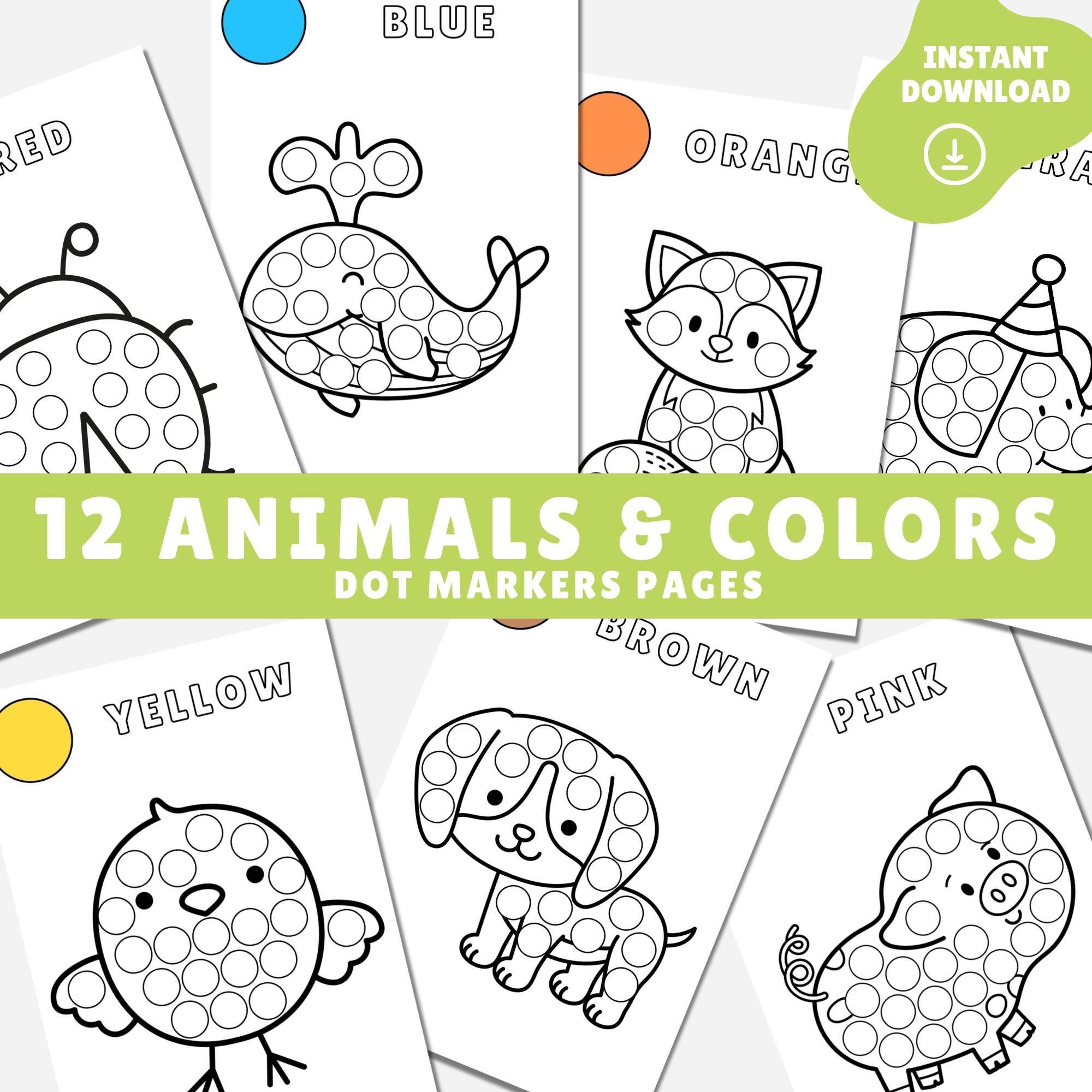Do A Dot Printable Animals Dot Marker Printable Pages Easy Coloring Pages Cute Color Book Dot Art Activity For Kids Toddlers Etsy Israel Do A Dot Printable Animals Dot Marker Printable Pages Easy Coloring Pages Cute Color Book Dot Art Activity For Kids Toddlers Etsy Israel