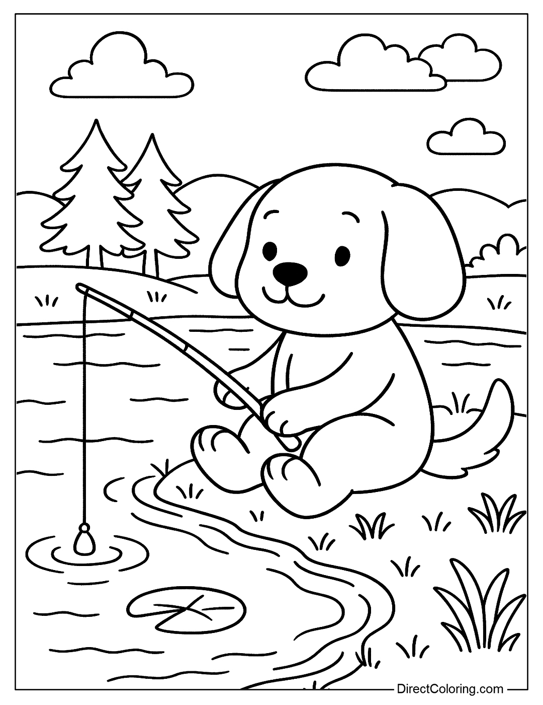 Dog Coloring Pages Free PDF To Download And Print Dog Coloring Pages Free PDF To Download And Print