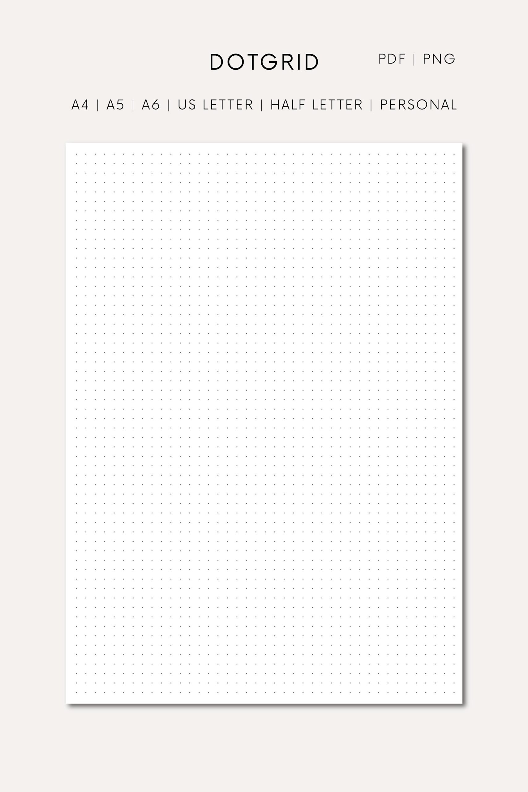 dot paper printable