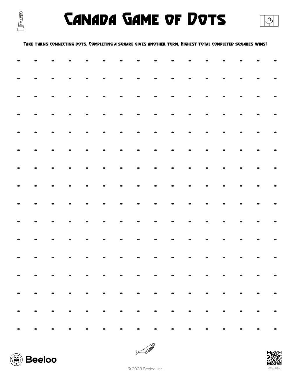 dots and boxes printable