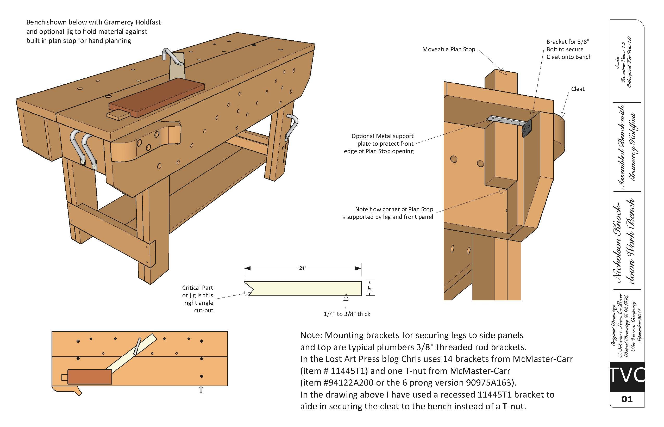 Download Free Plans For The Knockdown Nicholson Workbench Lost Art Press