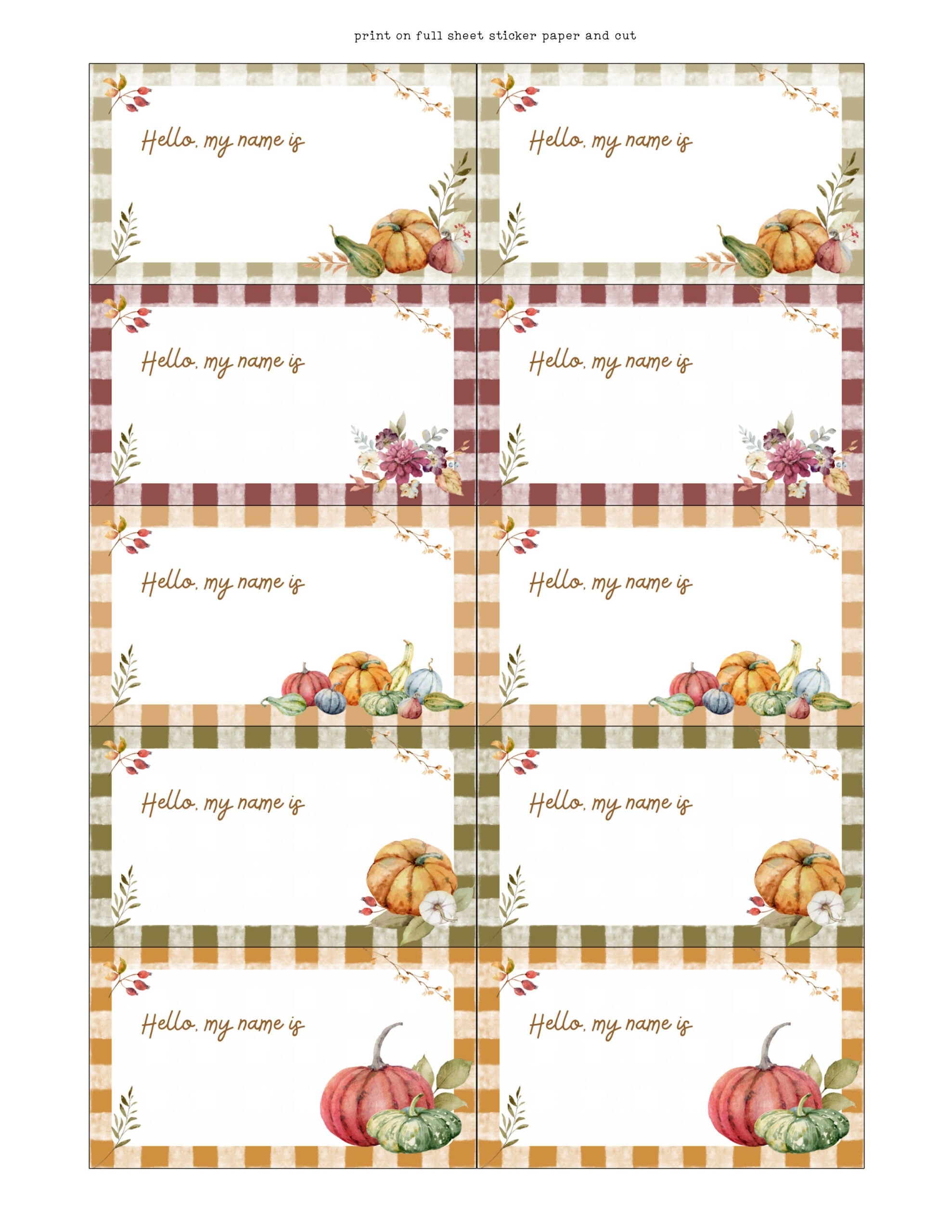 name tags printable