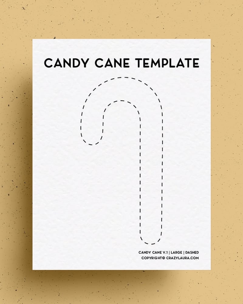 candy cane printable