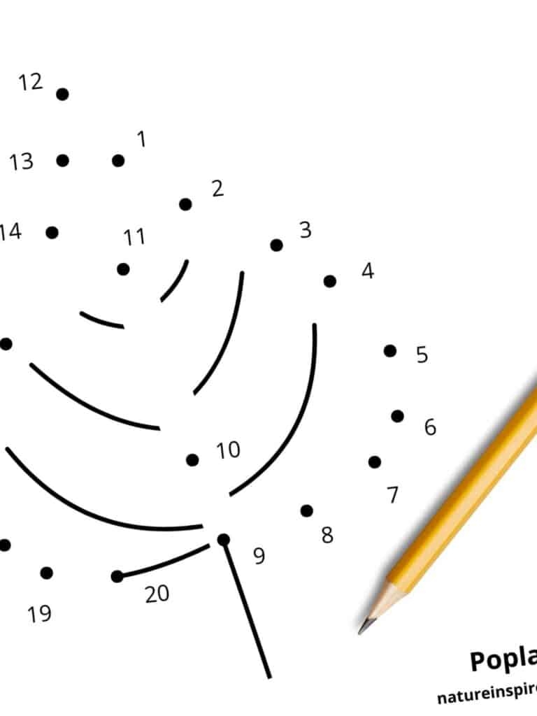 Free Dot To Dot Worksheets 1 20 Nature Inspired Learning