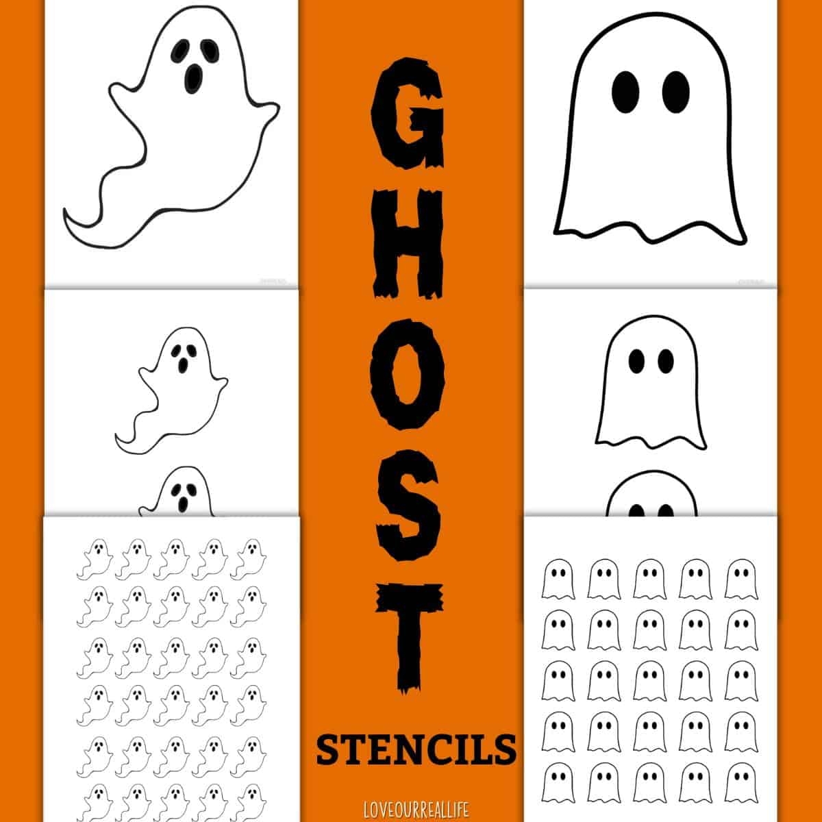 Free Ghost Outline Printable Simple Ghost Drawing Halloween Stencil Ideas Love Our Real Life