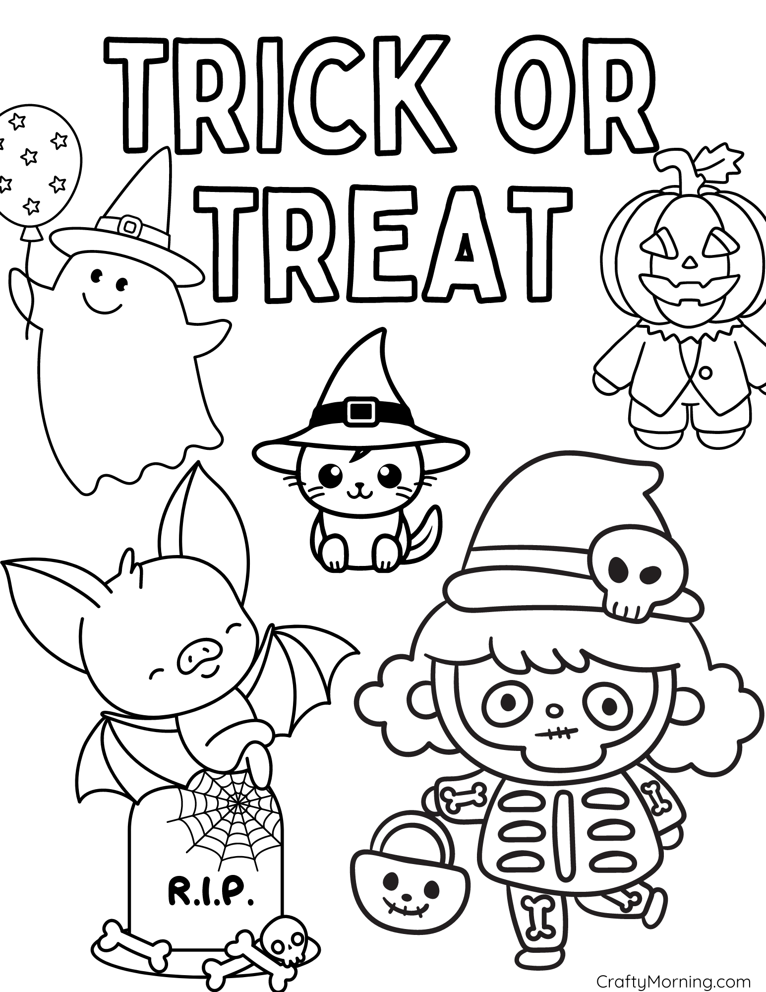 halloween colouring pages free printable