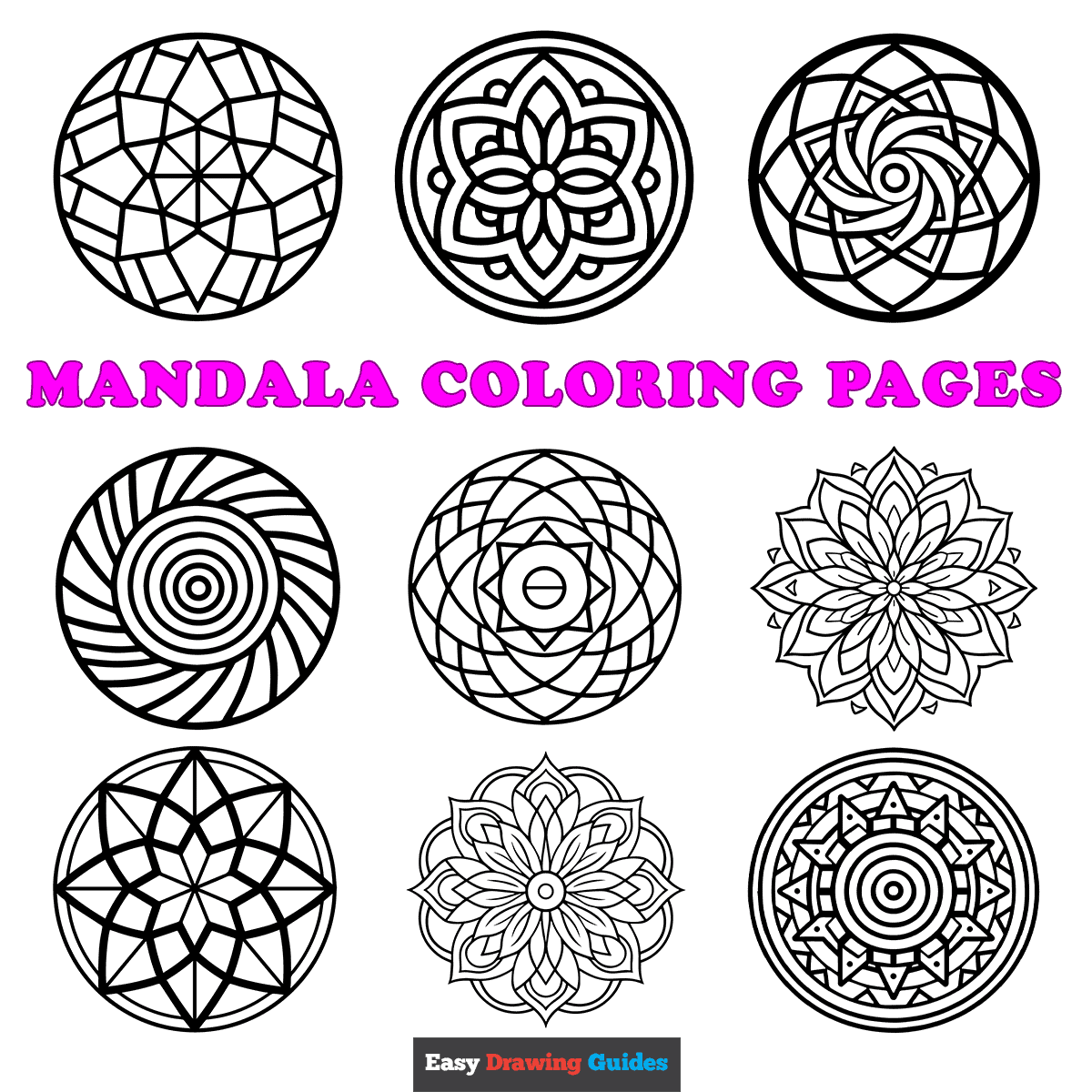 coloring pages printable mandala