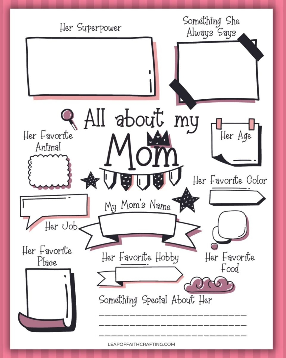 all about mom printable all about mom printable
