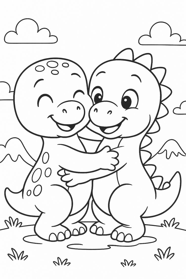 dino printable coloring pages