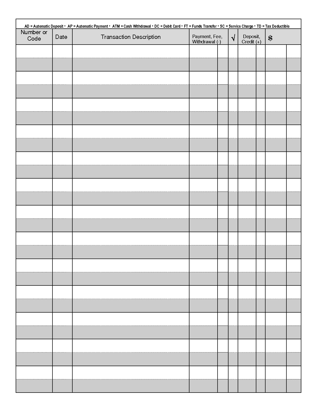 free printable check registers free printable check registers