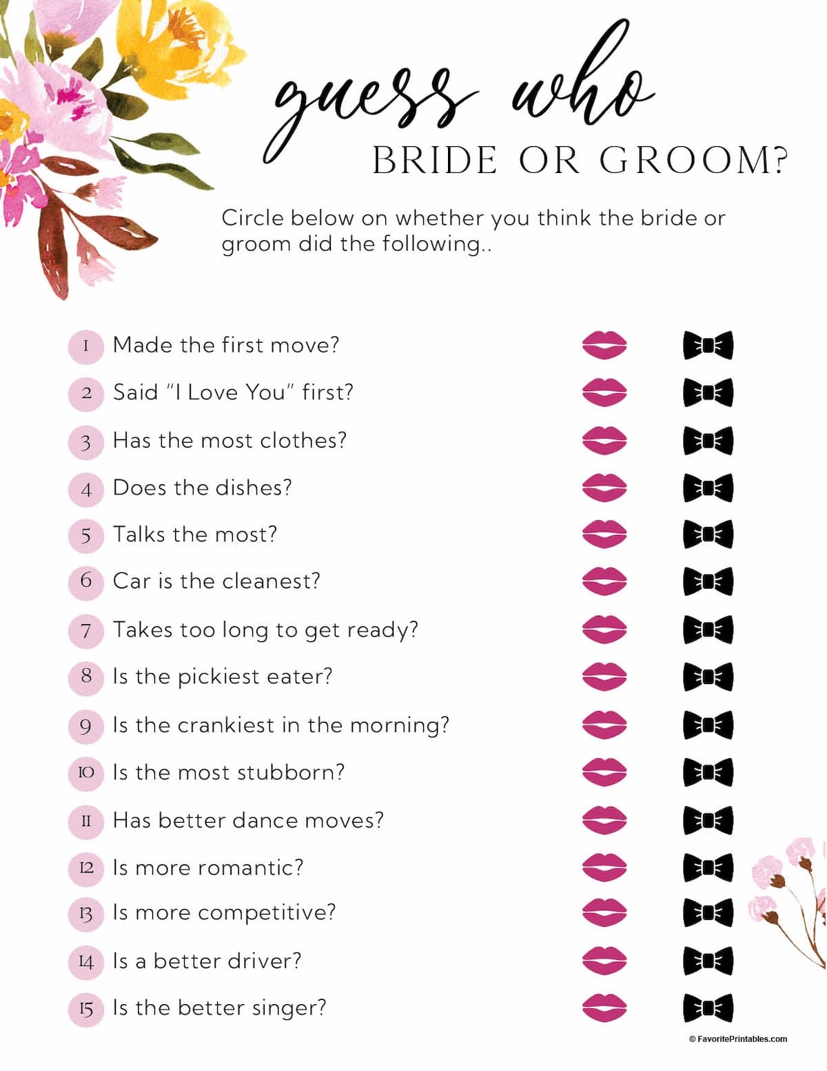 free printable wedding shower games free printable wedding shower games
