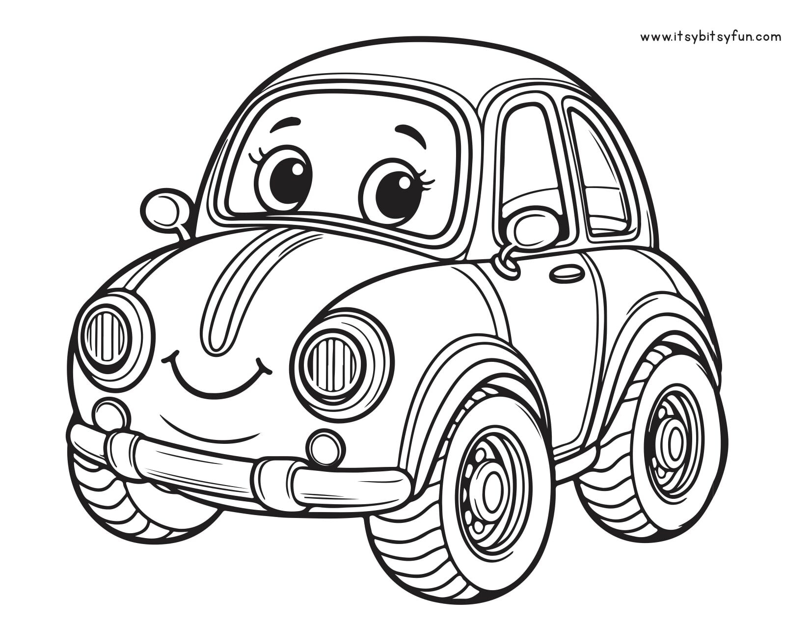 car printable coloring pages