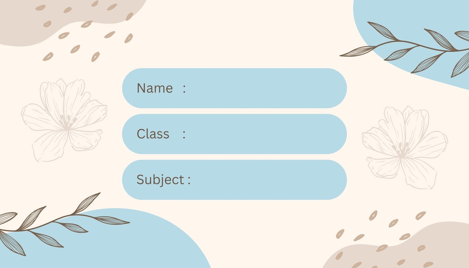 Free Printable Customizable Name Tag Templates Canva