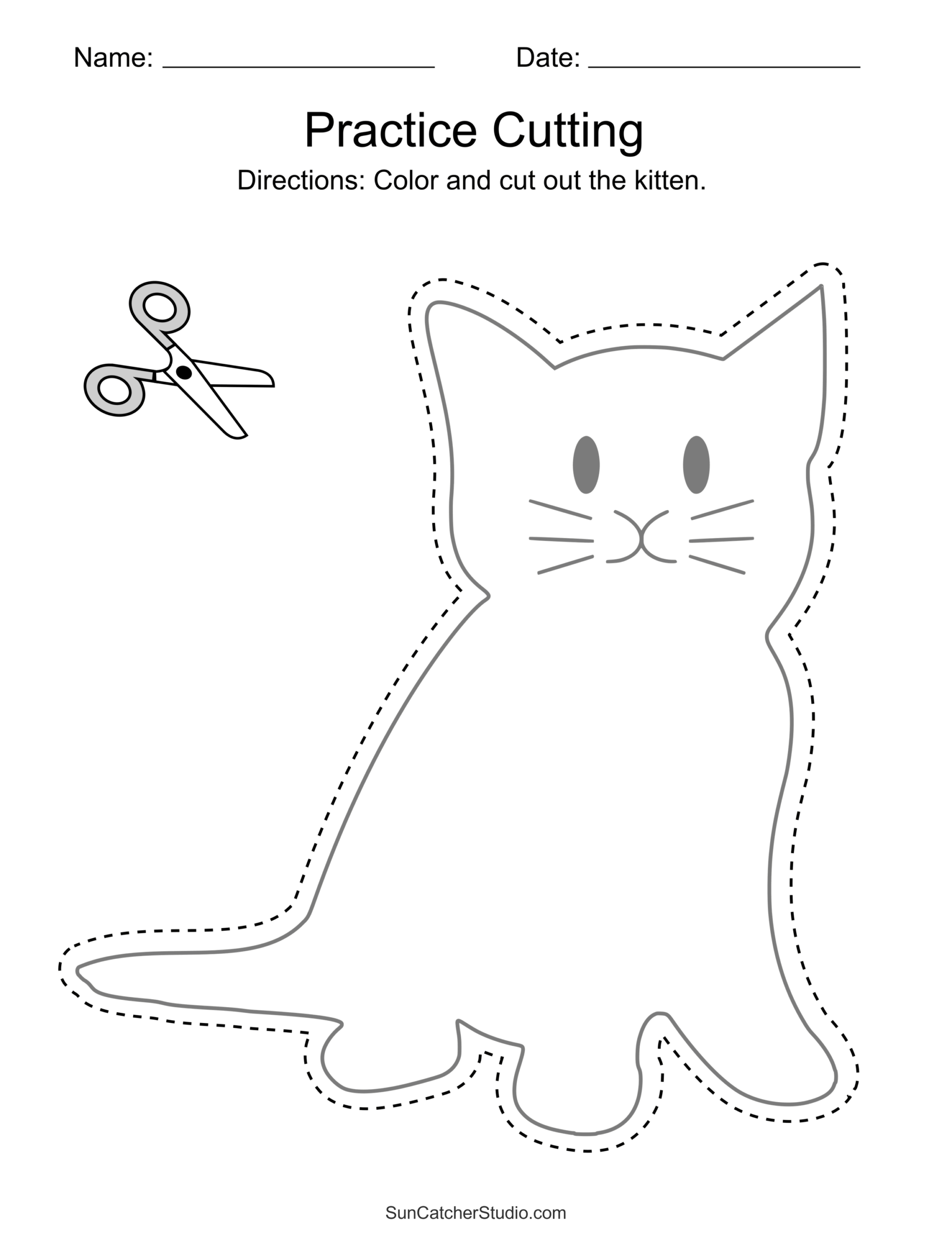 Free Printable Cutting Worksheets For Preschoolers Free Printables Lettering SVG Files Tools Apps