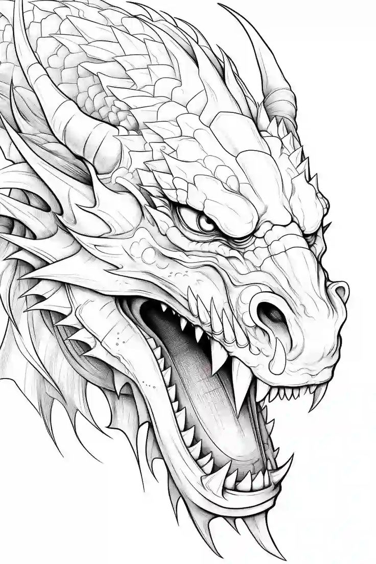 Free Printable Dragon Coloring Pages For Kids Adults Storiespub