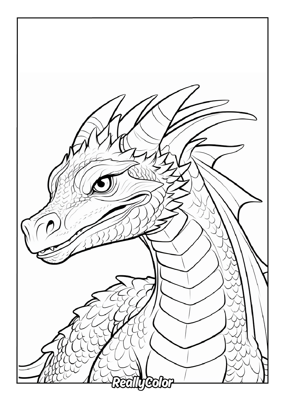 dragon printable coloring pages